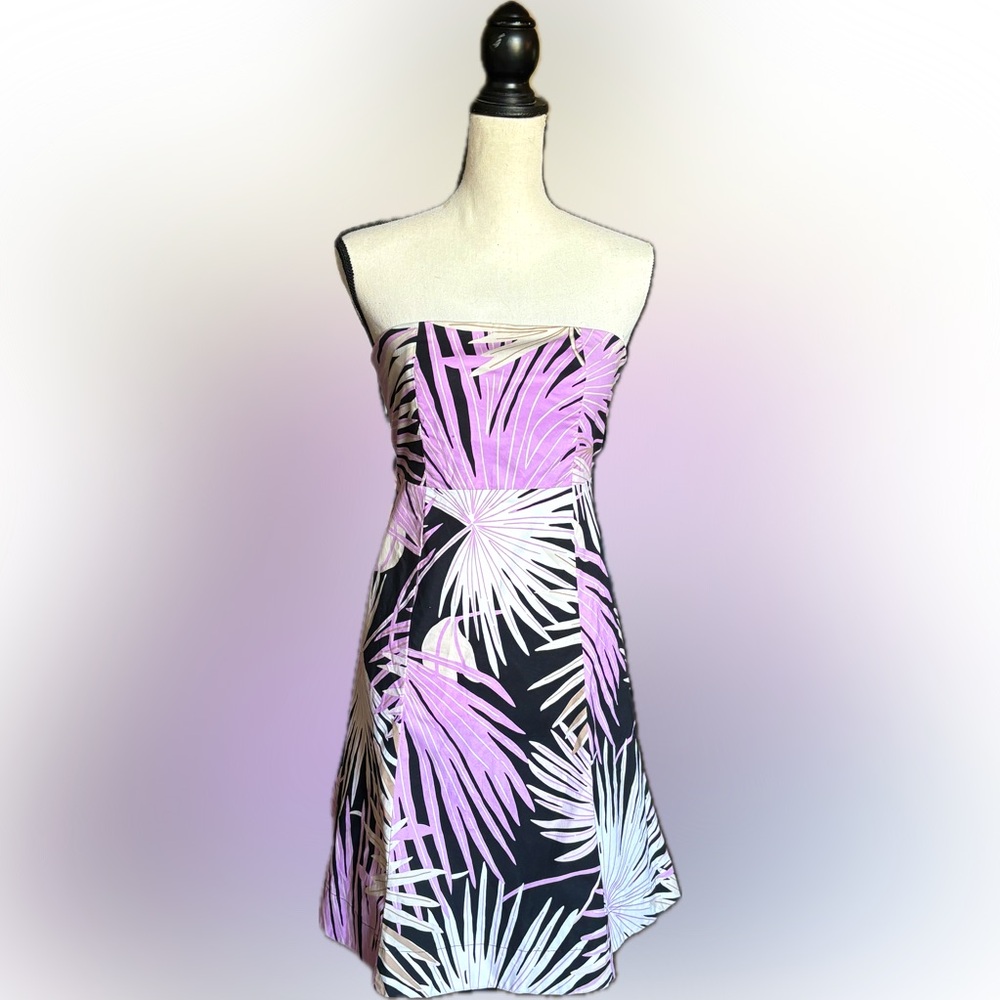 GAP STRETCH TROPICAL MINI DRESS